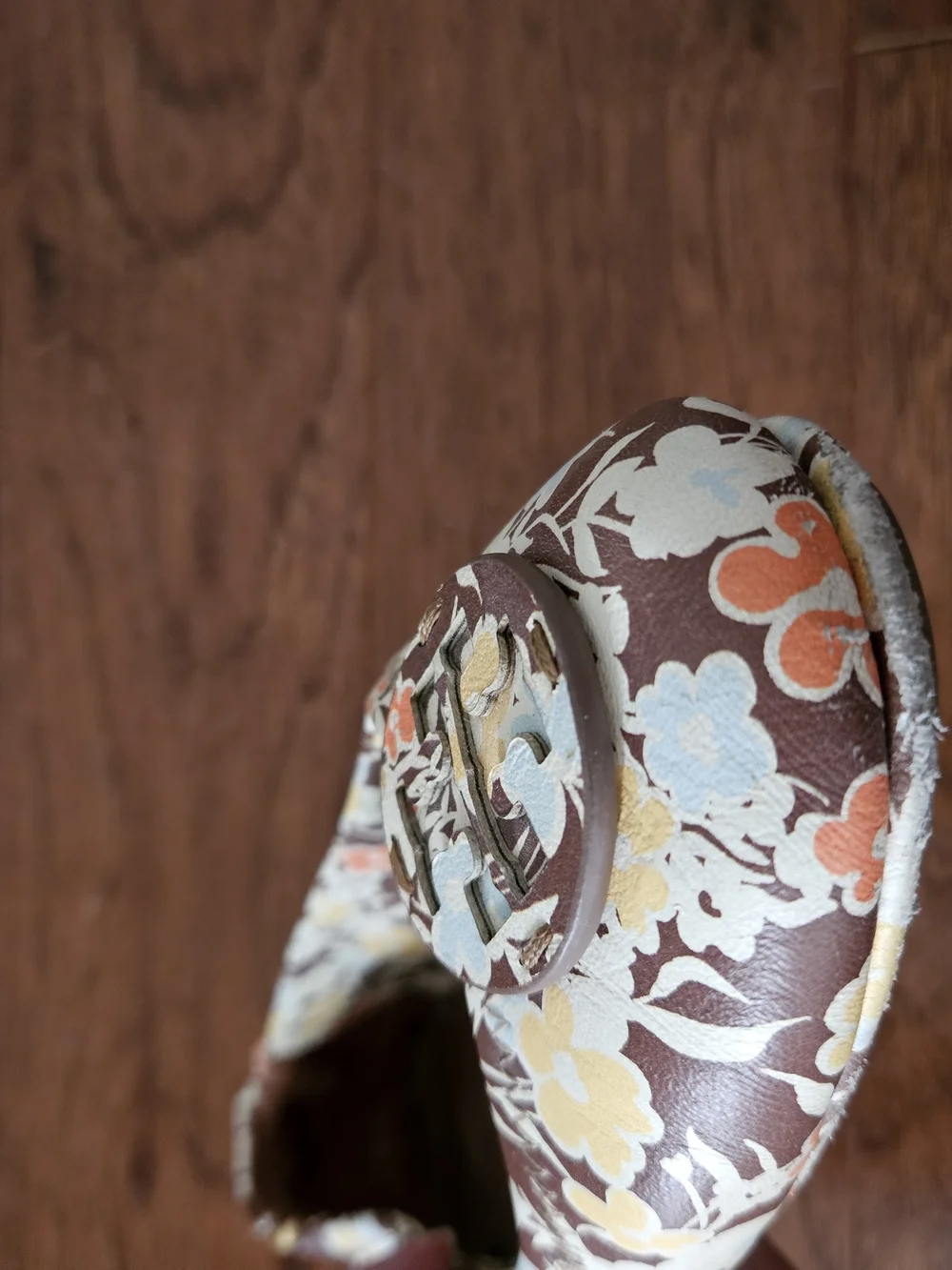 Tory Burch Floral Ballet Flats in Brown and Multi Size 8.5